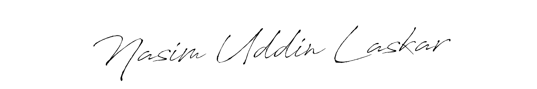 Antro_Vectra is a professional signature style that is perfect for those who want to add a touch of class to their signature. It is also a great choice for those who want to make their signature more unique. Get Nasim Uddin Laskar name to fancy signature for free. Nasim Uddin Laskar signature style 6 images and pictures png