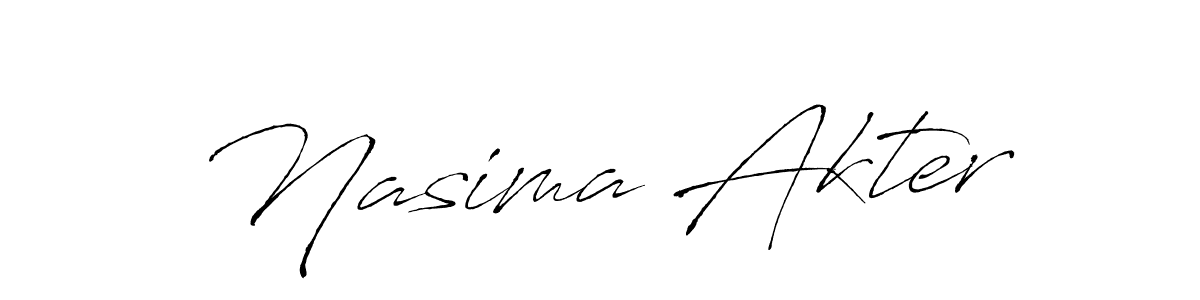 if you are searching for the best signature style for your name Nasima Akter. so please give up your signature search. here we have designed multiple signature styles  using Antro_Vectra. Nasima Akter signature style 6 images and pictures png