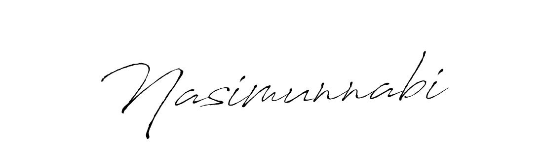 How to make Nasimunnabi name signature. Use Antro_Vectra style for creating short signs online. This is the latest handwritten sign. Nasimunnabi signature style 6 images and pictures png