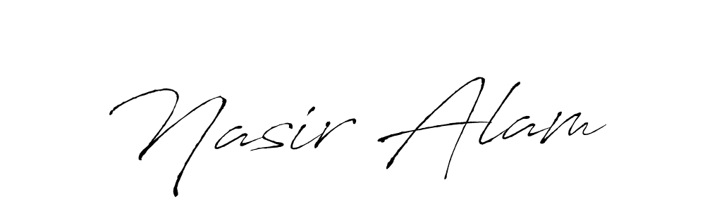 Create a beautiful signature design for name Nasir Alam. With this signature (Antro_Vectra) fonts, you can make a handwritten signature for free. Nasir Alam signature style 6 images and pictures png