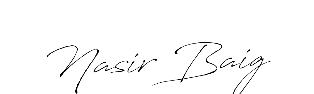 Also You can easily find your signature by using the search form. We will create Nasir Baig name handwritten signature images for you free of cost using Antro_Vectra sign style. Nasir Baig signature style 6 images and pictures png