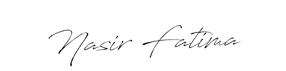 Create a beautiful signature design for name Nasir Fatima. With this signature (Antro_Vectra) fonts, you can make a handwritten signature for free. Nasir Fatima signature style 6 images and pictures png