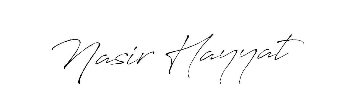 Also we have Nasir Hayyat name is the best signature style. Create professional handwritten signature collection using Antro_Vectra autograph style. Nasir Hayyat signature style 6 images and pictures png