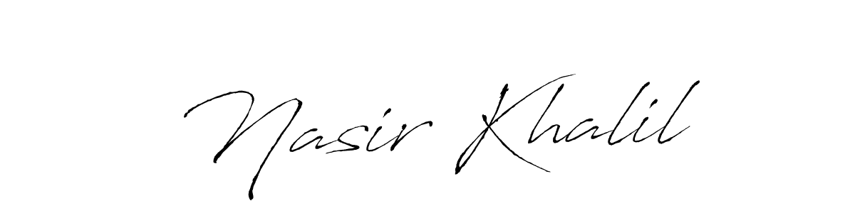 Also You can easily find your signature by using the search form. We will create Nasir Khalil name handwritten signature images for you free of cost using Antro_Vectra sign style. Nasir Khalil signature style 6 images and pictures png