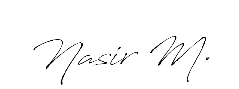 It looks lik you need a new signature style for name Nasir M.. Design unique handwritten (Antro_Vectra) signature with our free signature maker in just a few clicks. Nasir M. signature style 6 images and pictures png