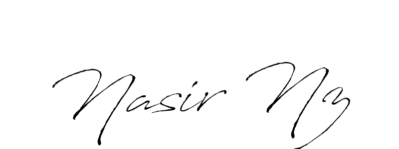 This is the best signature style for the Nasir Nz name. Also you like these signature font (Antro_Vectra). Mix name signature. Nasir Nz signature style 6 images and pictures png