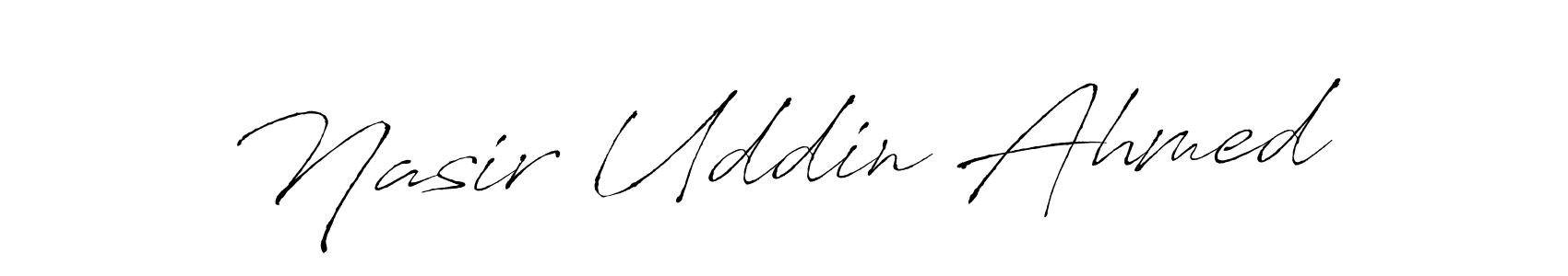 Use a signature maker to create a handwritten signature online. With this signature software, you can design (Antro_Vectra) your own signature for name Nasir Uddin Ahmed. Nasir Uddin Ahmed signature style 6 images and pictures png