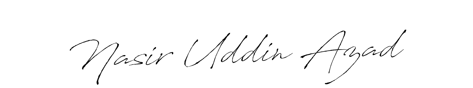Make a short Nasir Uddin Azad signature style. Manage your documents anywhere anytime using Antro_Vectra. Create and add eSignatures, submit forms, share and send files easily. Nasir Uddin Azad signature style 6 images and pictures png
