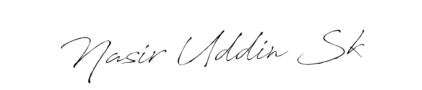 Design your own signature with our free online signature maker. With this signature software, you can create a handwritten (Antro_Vectra) signature for name Nasir Uddin Sk. Nasir Uddin Sk signature style 6 images and pictures png