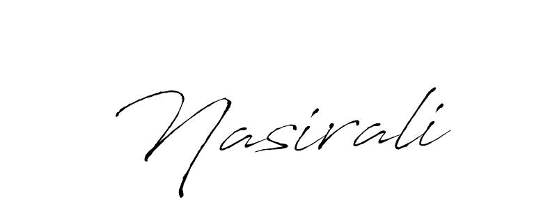 Make a beautiful signature design for name Nasirali. With this signature (Antro_Vectra) style, you can create a handwritten signature for free. Nasirali signature style 6 images and pictures png