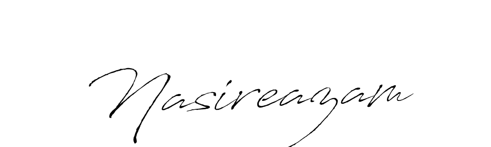 Also You can easily find your signature by using the search form. We will create Nasireazam name handwritten signature images for you free of cost using Antro_Vectra sign style. Nasireazam signature style 6 images and pictures png