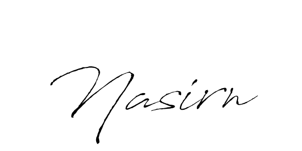 How to make Nasirn name signature. Use Antro_Vectra style for creating short signs online. This is the latest handwritten sign. Nasirn signature style 6 images and pictures png