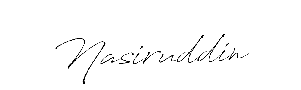 Use a signature maker to create a handwritten signature online. With this signature software, you can design (Antro_Vectra) your own signature for name Nasiruddin. Nasiruddin signature style 6 images and pictures png