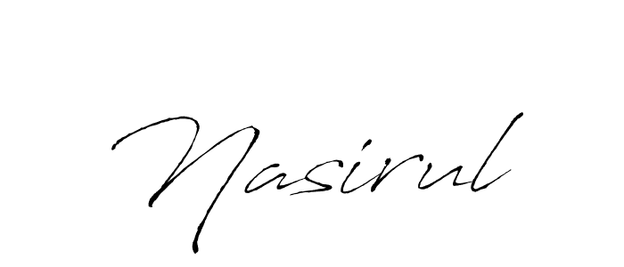 How to make Nasirul name signature. Use Antro_Vectra style for creating short signs online. This is the latest handwritten sign. Nasirul signature style 6 images and pictures png