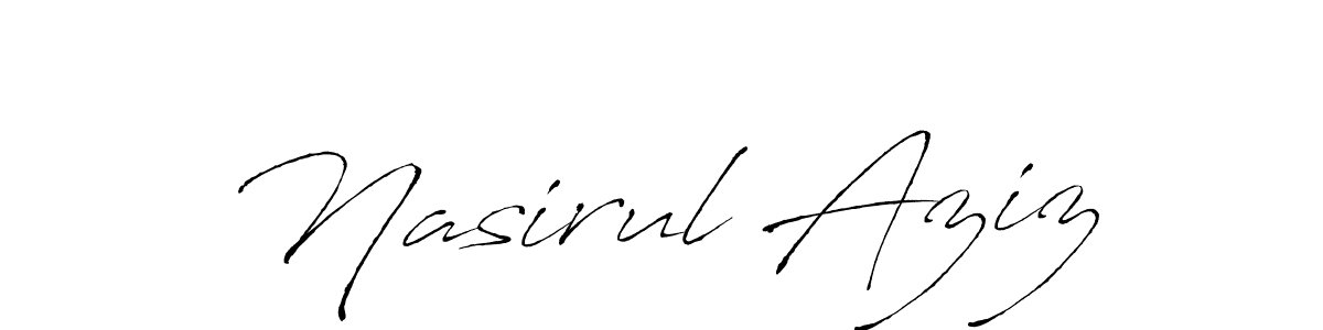 if you are searching for the best signature style for your name Nasirul Aziz. so please give up your signature search. here we have designed multiple signature styles  using Antro_Vectra. Nasirul Aziz signature style 6 images and pictures png