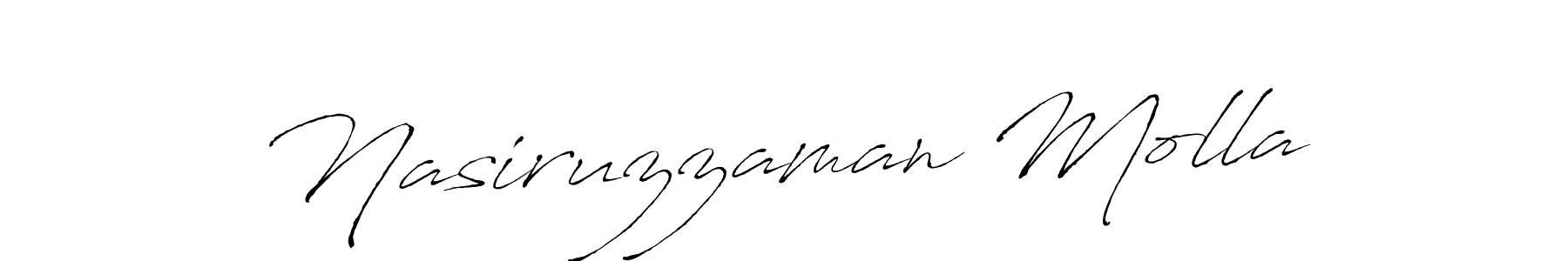 Design your own signature with our free online signature maker. With this signature software, you can create a handwritten (Antro_Vectra) signature for name Nasiruzzaman Molla. Nasiruzzaman Molla signature style 6 images and pictures png