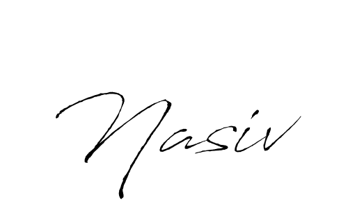 Use a signature maker to create a handwritten signature online. With this signature software, you can design (Antro_Vectra) your own signature for name Nasiv. Nasiv signature style 6 images and pictures png