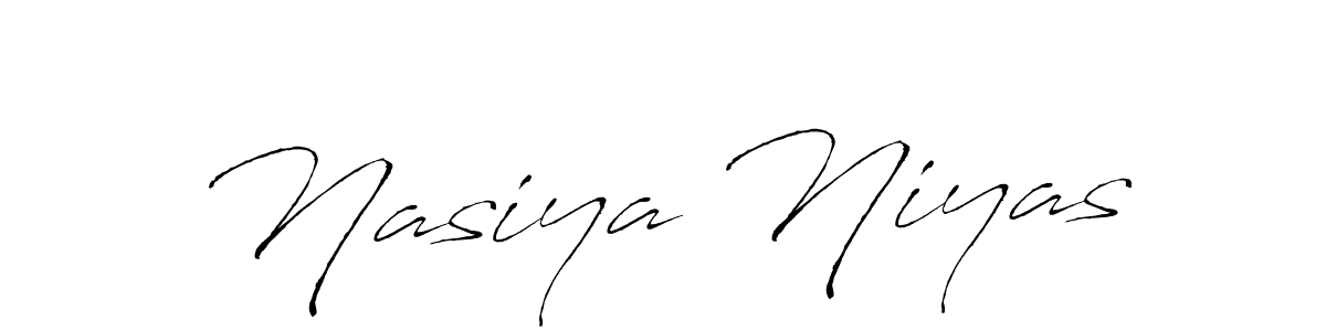 Nasiya Niyas stylish signature style. Best Handwritten Sign (Antro_Vectra) for my name. Handwritten Signature Collection Ideas for my name Nasiya Niyas. Nasiya Niyas signature style 6 images and pictures png