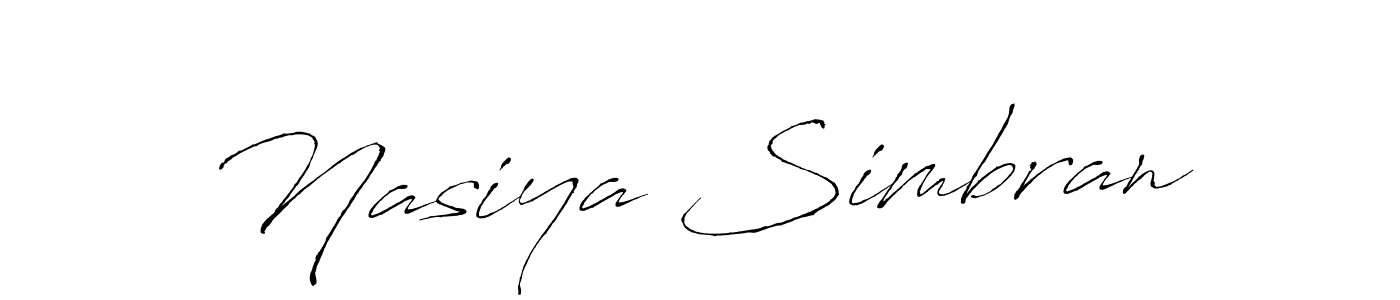 Similarly Antro_Vectra is the best handwritten signature design. Signature creator online .You can use it as an online autograph creator for name Nasiya Simbran. Nasiya Simbran signature style 6 images and pictures png