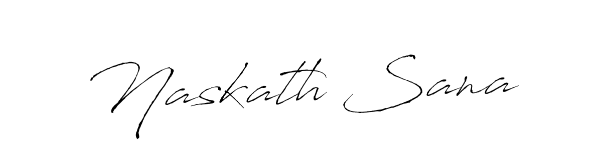 Naskath Sana stylish signature style. Best Handwritten Sign (Antro_Vectra) for my name. Handwritten Signature Collection Ideas for my name Naskath Sana. Naskath Sana signature style 6 images and pictures png