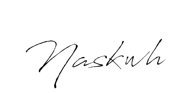 Naskwh stylish signature style. Best Handwritten Sign (Antro_Vectra) for my name. Handwritten Signature Collection Ideas for my name Naskwh. Naskwh signature style 6 images and pictures png