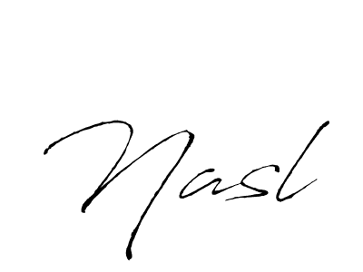Also we have Nasl name is the best signature style. Create professional handwritten signature collection using Antro_Vectra autograph style. Nasl signature style 6 images and pictures png