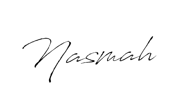 How to make Nasmah signature? Antro_Vectra is a professional autograph style. Create handwritten signature for Nasmah name. Nasmah signature style 6 images and pictures png