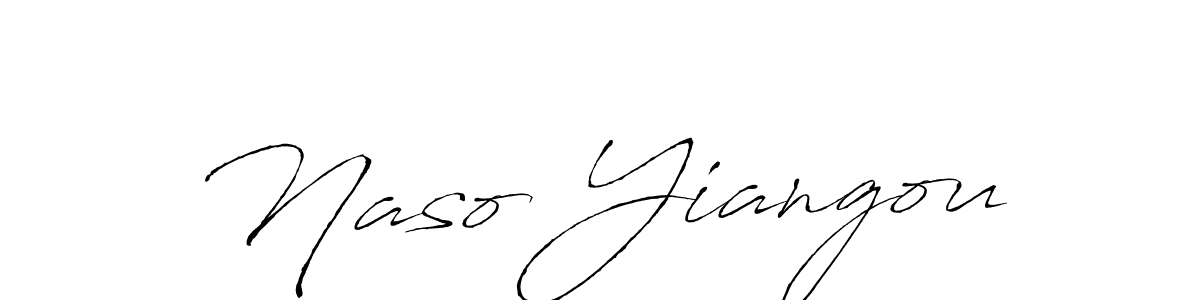 How to make Naso Yiangou name signature. Use Antro_Vectra style for creating short signs online. This is the latest handwritten sign. Naso Yiangou signature style 6 images and pictures png