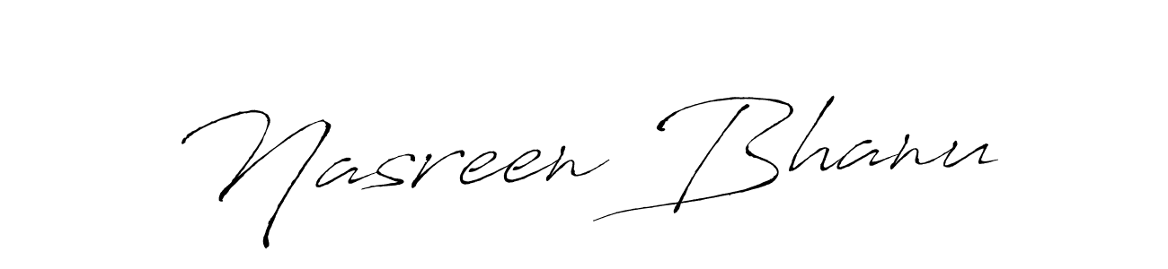 You can use this online signature creator to create a handwritten signature for the name Nasreen Bhanu. This is the best online autograph maker. Nasreen Bhanu signature style 6 images and pictures png