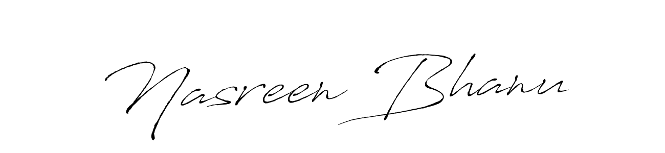 You can use this online signature creator to create a handwritten signature for the name Nasreen Bhanu. This is the best online autograph maker. Nasreen Bhanu signature style 6 images and pictures png