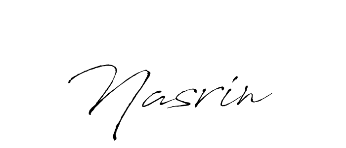 Create a beautiful signature design for name Nasrin . With this signature (Antro_Vectra) fonts, you can make a handwritten signature for free. Nasrin  signature style 6 images and pictures png