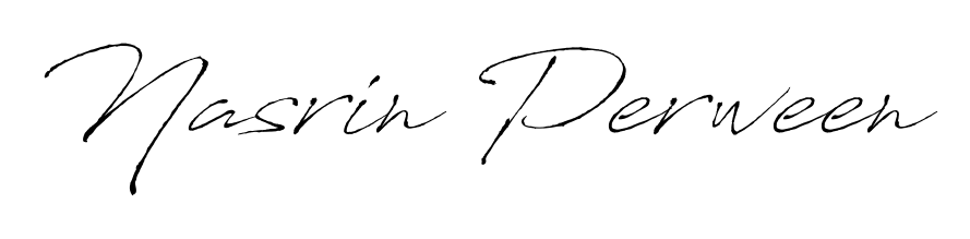 A sleek calligraphic signature for name Nasrin Perween utilizing Antro_Vectra styling. Great for adding personal signatures to photos and art. Nasrin Perween signature style 6 images and pictures png