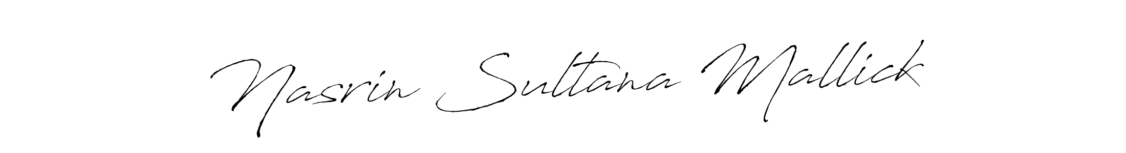 Also we have Nasrin Sultana Mallick name is the best signature style. Create professional handwritten signature collection using Antro_Vectra autograph style. Nasrin Sultana Mallick signature style 6 images and pictures png