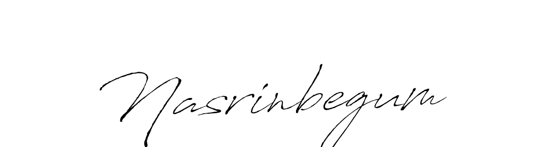 Make a beautiful signature design for name Nasrinbegum. With this signature (Antro_Vectra) style, you can create a handwritten signature for free. Nasrinbegum signature style 6 images and pictures png