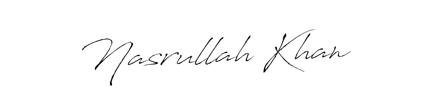 Use a signature maker to create a handwritten signature online. With this signature software, you can design (Antro_Vectra) your own signature for name Nasrullah Khan. Nasrullah Khan signature style 6 images and pictures png