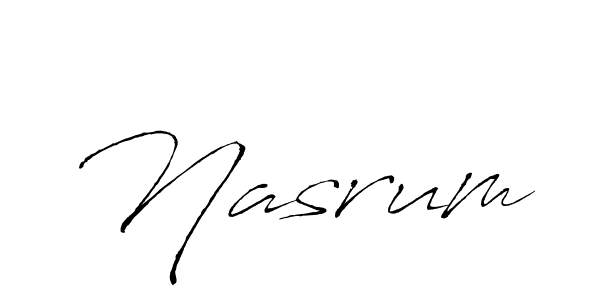 Also You can easily find your signature by using the search form. We will create Nasrum name handwritten signature images for you free of cost using Antro_Vectra sign style. Nasrum signature style 6 images and pictures png