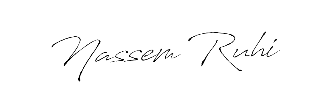 How to Draw Nassem Ruhi signature style? Antro_Vectra is a latest design signature styles for name Nassem Ruhi. Nassem Ruhi signature style 6 images and pictures png