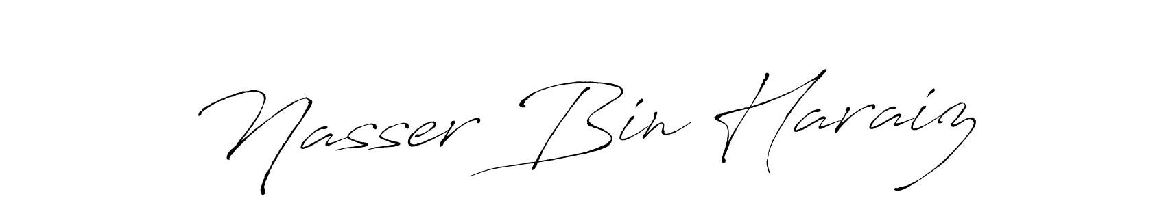 Make a beautiful signature design for name Nasser Bin Haraiz. With this signature (Antro_Vectra) style, you can create a handwritten signature for free. Nasser Bin Haraiz signature style 6 images and pictures png