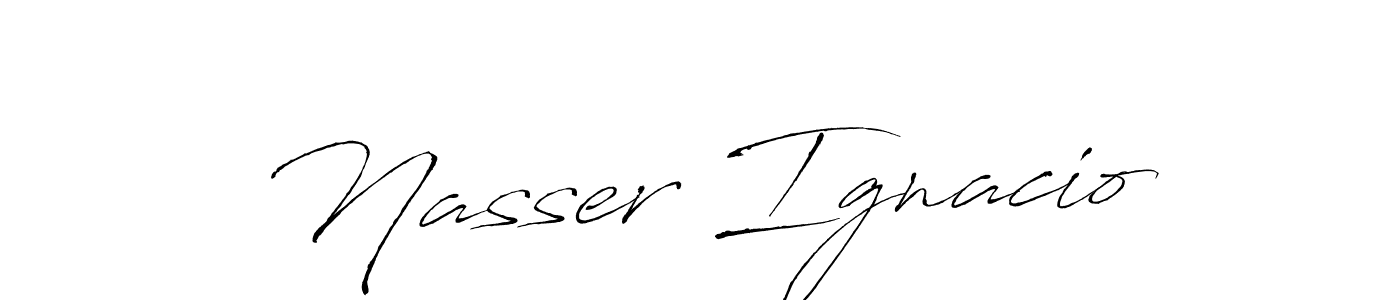 Use a signature maker to create a handwritten signature online. With this signature software, you can design (Antro_Vectra) your own signature for name Nasser Ignacio. Nasser Ignacio signature style 6 images and pictures png