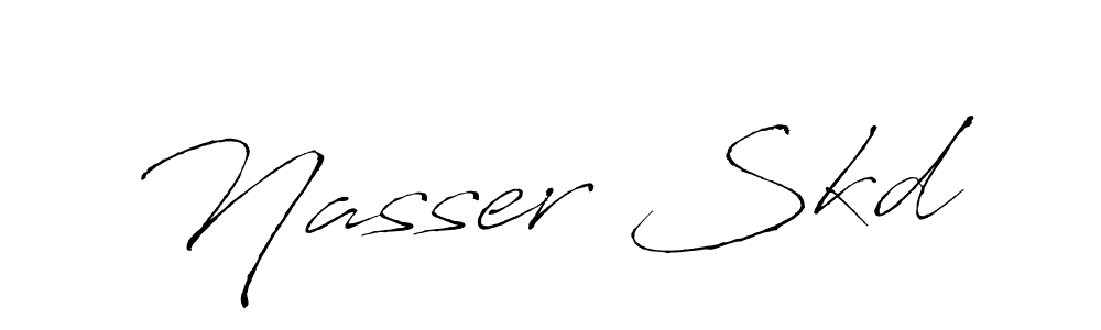 You should practise on your own different ways (Antro_Vectra) to write your name (Nasser Skd) in signature. don't let someone else do it for you. Nasser Skd signature style 6 images and pictures png