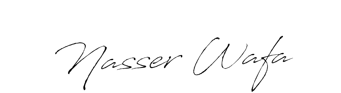 Make a beautiful signature design for name Nasser Wafa. Use this online signature maker to create a handwritten signature for free. Nasser Wafa signature style 6 images and pictures png
