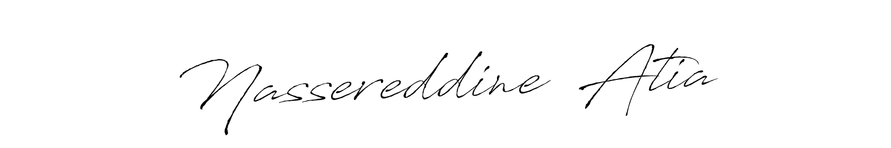 Similarly Antro_Vectra is the best handwritten signature design. Signature creator online .You can use it as an online autograph creator for name Nassereddine  Atia. Nassereddine  Atia signature style 6 images and pictures png