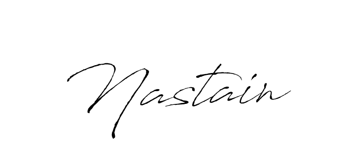 Also we have Nastain name is the best signature style. Create professional handwritten signature collection using Antro_Vectra autograph style. Nastain signature style 6 images and pictures png