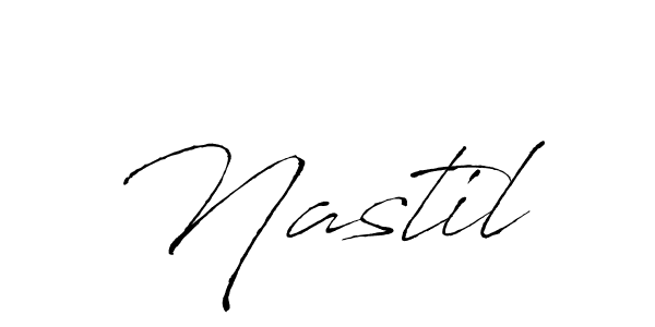 The best way (Antro_Vectra) to make a short signature is to pick only two or three words in your name. The name Nastil include a total of six letters. For converting this name. Nastil signature style 6 images and pictures png