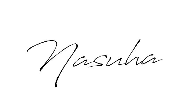 How to make Nasuha signature? Antro_Vectra is a professional autograph style. Create handwritten signature for Nasuha name. Nasuha signature style 6 images and pictures png