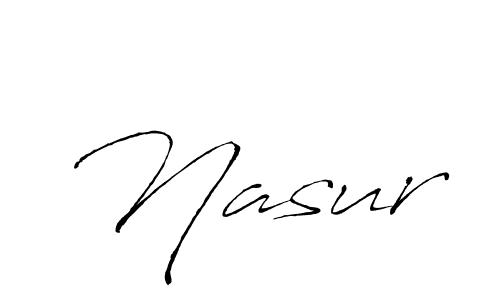 Create a beautiful signature design for name Nasur. With this signature (Antro_Vectra) fonts, you can make a handwritten signature for free. Nasur signature style 6 images and pictures png
