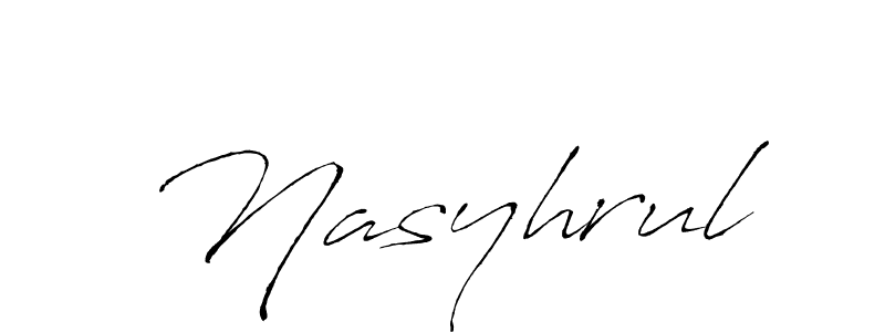 Also we have Nasyhrul name is the best signature style. Create professional handwritten signature collection using Antro_Vectra autograph style. Nasyhrul signature style 6 images and pictures png