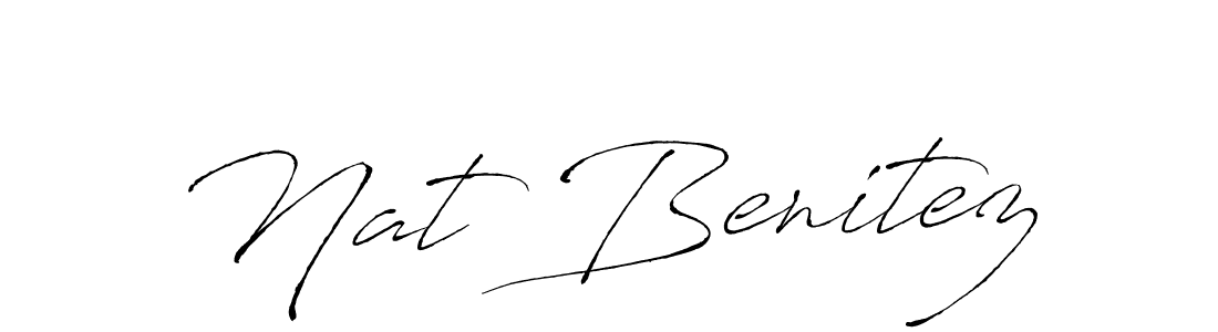 Design your own signature with our free online signature maker. With this signature software, you can create a handwritten (Antro_Vectra) signature for name Nat Benitez. Nat Benitez signature style 6 images and pictures png