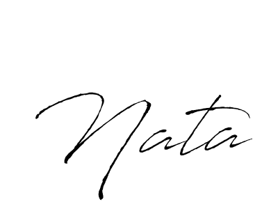 Nata stylish signature style. Best Handwritten Sign (Antro_Vectra) for my name. Handwritten Signature Collection Ideas for my name Nata. Nata signature style 6 images and pictures png