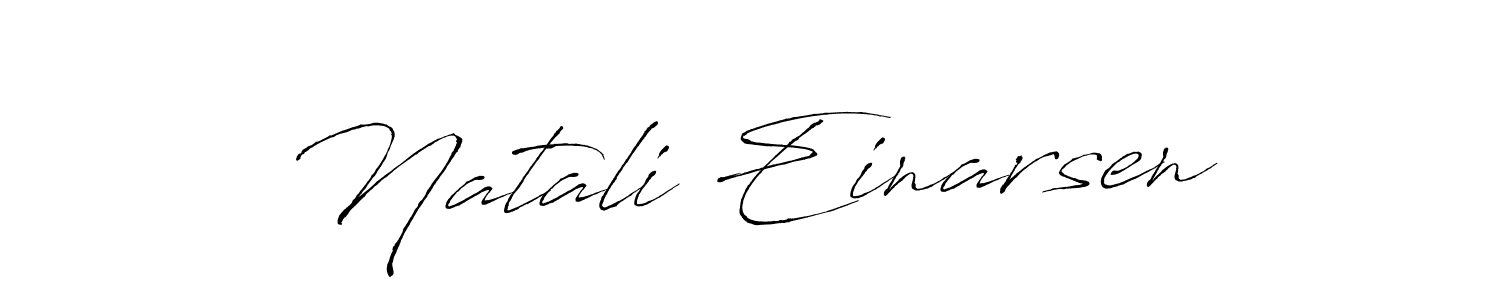 How to make Natali Einarsen name signature. Use Antro_Vectra style for creating short signs online. This is the latest handwritten sign. Natali Einarsen signature style 6 images and pictures png